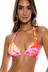 Luli Fama Retro Dream Triangle Halter Top